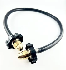 Pigtail Male Pol To Pol Propane LPG BBQ Grill Rubber Hose 108" INCHES 350PSI