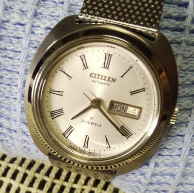 CITIZEN Automatic Cosmo Star F 21J Analog Watch Silver JP