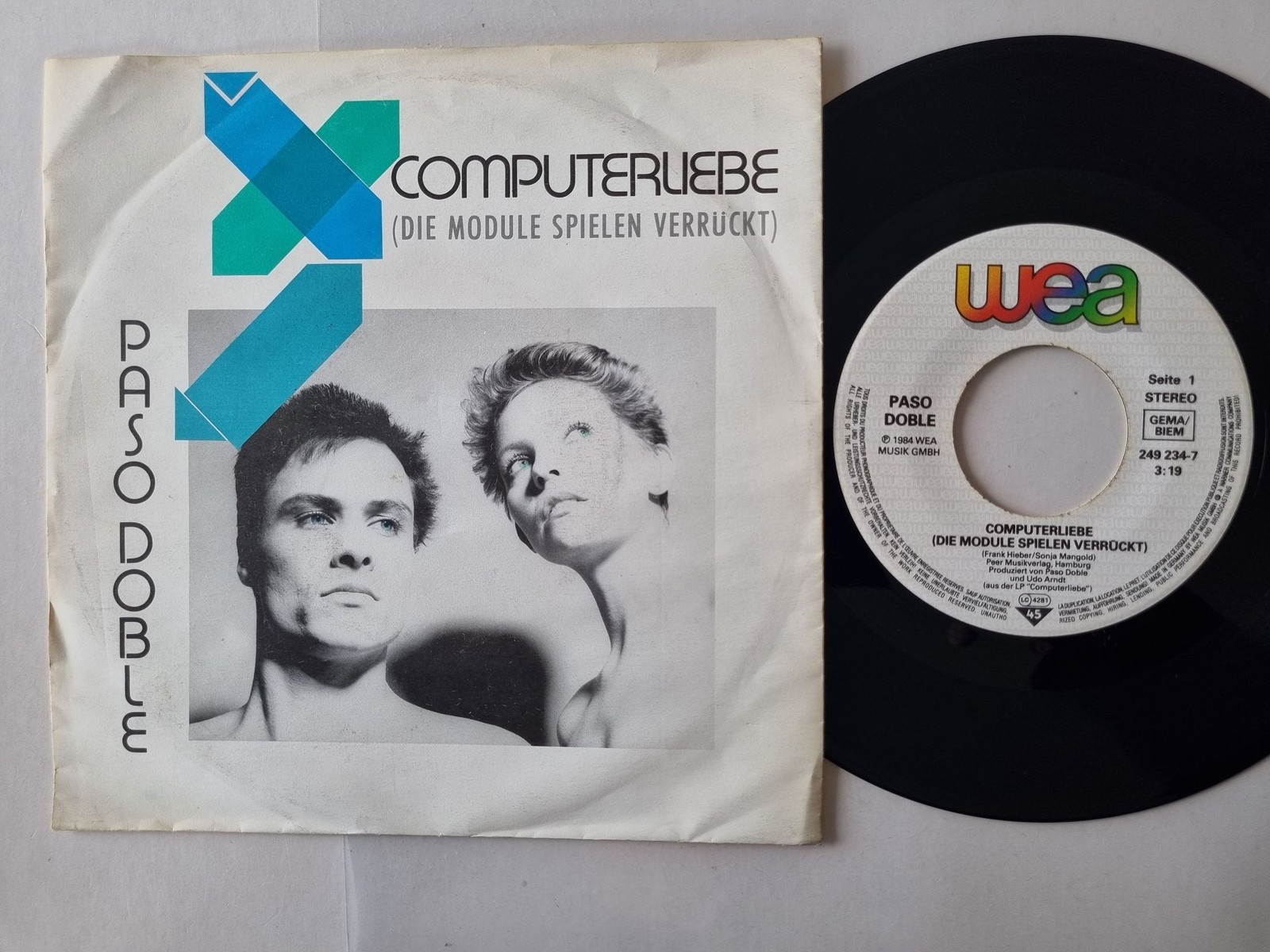 Paso Doble - Computerliebe (Die Module Spielen Verrückt) 7'' Vinyl Germany