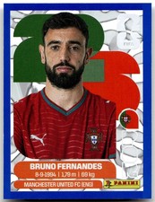2026 Panini FIFA World Cup Stickers #POR10 Bruno Fernandes Blue Crumple