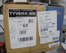 Dupont Tyvek TY125SWH6X002500 Coverall 6X 25 pcs
