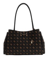 Guess Carrie Logo Girlfriend Carryall Schultertasche Tasche Espresso Logo Neu