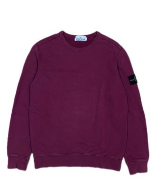 Stone Island Original Pullover Sweatshirt Gr. L Burgundy Weinrot
