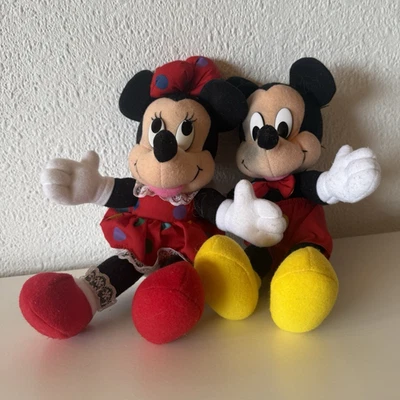 Vintage Mattel Disney Mickey Mouse & Minnie Mouse Plüschtier 90er Jahre Rarität - Bild 1 von 4