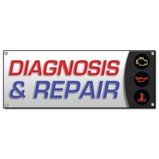 Diagnosis  Repair Banner Concession Stand Food Truck Single Sided