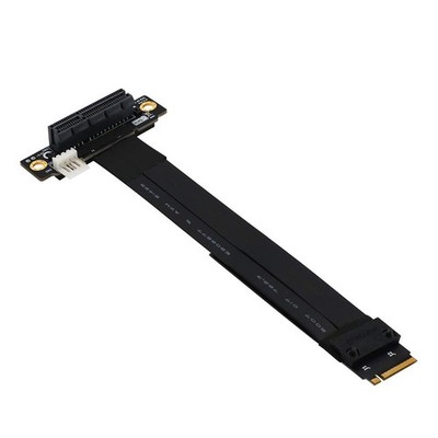 M.2 NGFF Key M to PCIe 3.0 4X Extension Cable (90°Right Angle PCI-E Slot)