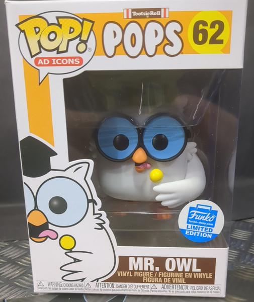 Funko Pop! Iconos publicitarios Tootsie Roll Pops Mr Owl #62 exclusivo de Funko Shop