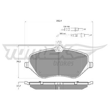Satz Bremsbeläge 24650178 Bremsklötze vorne für Ford Puma J2K