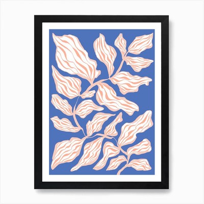 Evening Glory Pflanze Kunstdruck gerahmt Wandbild Poster Leinwanddruck Bild