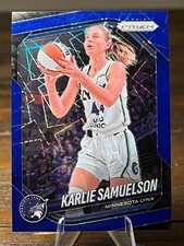 2025 Panini WNBA Prizm #102 Karlie Samuelson Blue Velocity Prizm Minnesota Lynx