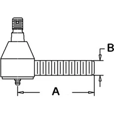 1104-4197 - Tie Rod End Fits Case/International Harvester