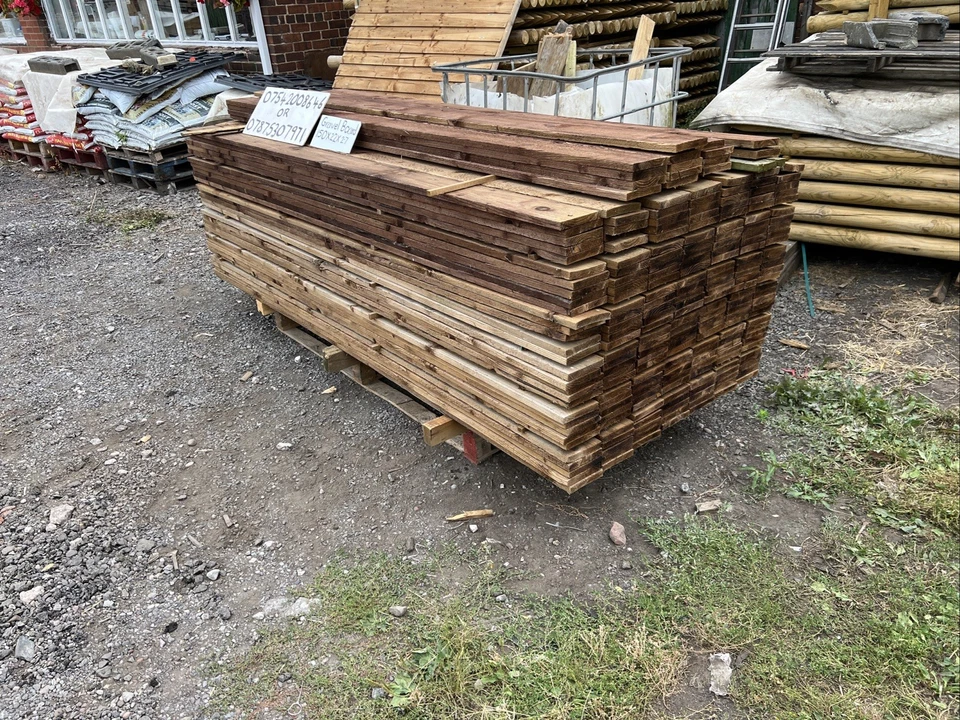 GRAVEL BOARDS 150x22x2.7 £8.00 TREATED COLLECT OR DELIVER AT EXTRA COST - Image 3 of 4