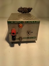 7 volt AC power Supply, Rheostat 7 Volts, 5 Amps. tested working#Ham radio#Audio