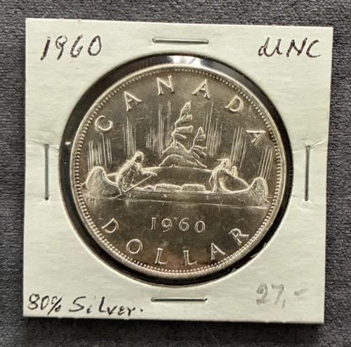 1960 Canada Silver Dollar Uncirculated