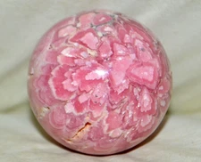 2 pcs lot Rhodochrosite Sphere w/ patterns from Argentina