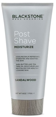 Blackstone Men's Grooming Post Shave Moisturizer with Tea Tree Oil, Shea Butter,