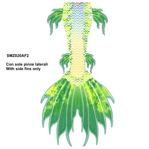 Costume Coda Sirena Unisex Donna Professionale Mermaid Tail Adulto SMZ020-AF2 - Foto 3 di 17