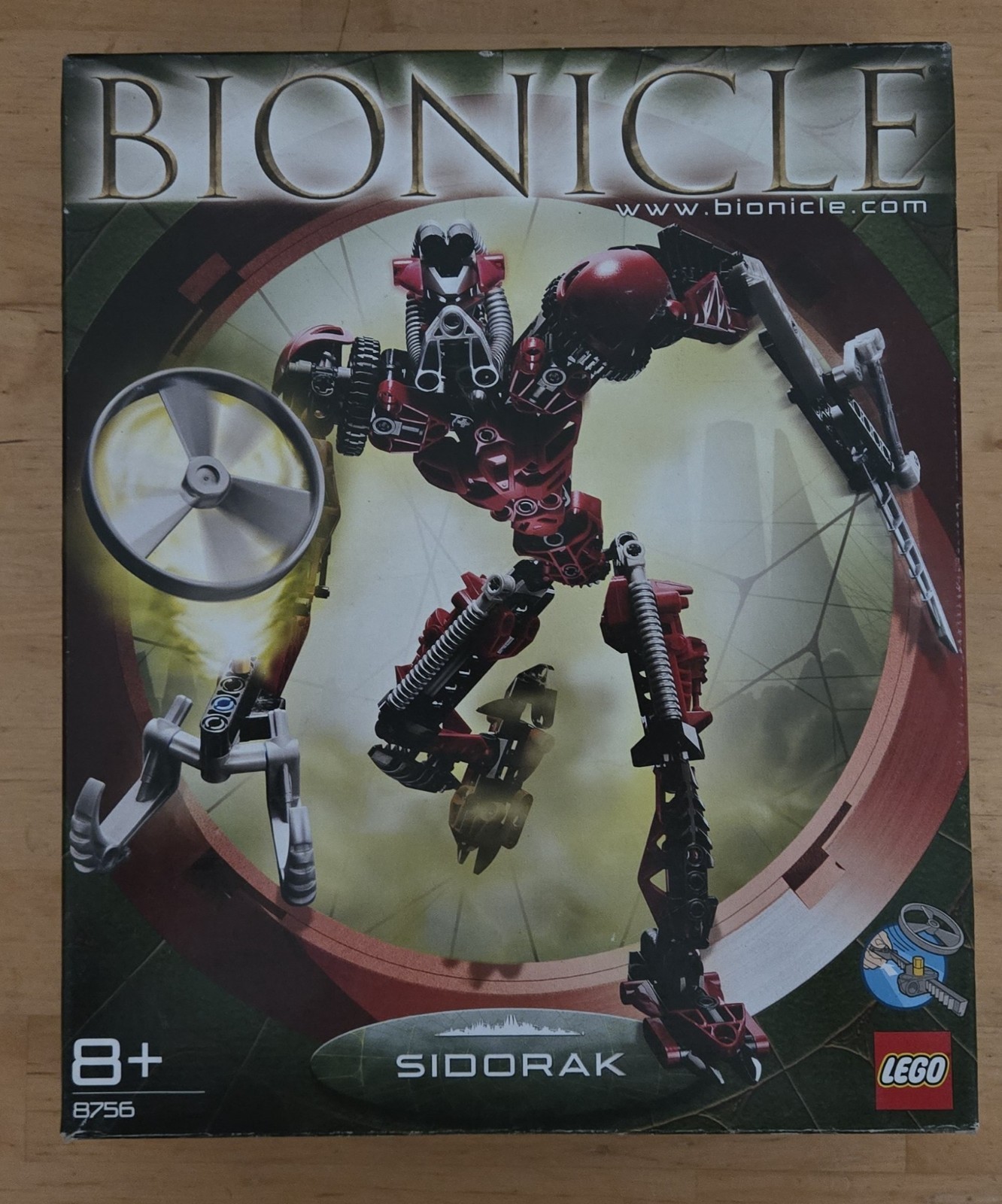 LEGO BIONICLE - Sidorak (8756) Includes Parts & instruction, Box is Damaged