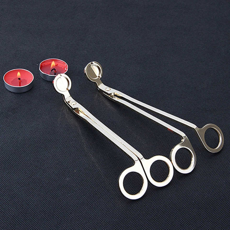 Recortador de mechas para velas cortador de mechas mecha de tijera herramienta cortador de velas acero inoxidable Foto 4 de 4
