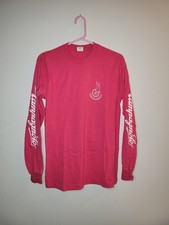 T-shirt Campagnolo vintage manica lunga L rosso/bianco ciclismo corsa piccola