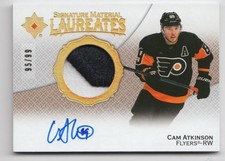 2023-24 UD Ultimate Collection Update Signature Material Laureates Cam Atkinson