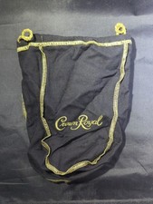 Crown Royal Black Felt Bag Medium 9&rdquo; Drawstring Pouch BRAND NEW