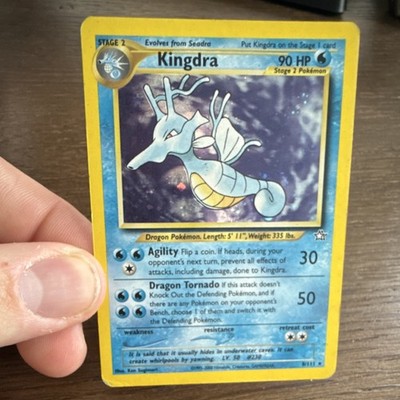 Pokémon Kingdra Neo Genesis 8/111 Holo Rare 90 HP Stage 2 Dragon Tornado