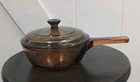 Vintage Pyrex Corning Ware Vision Amber 0.5L Sauce Pot With Lid