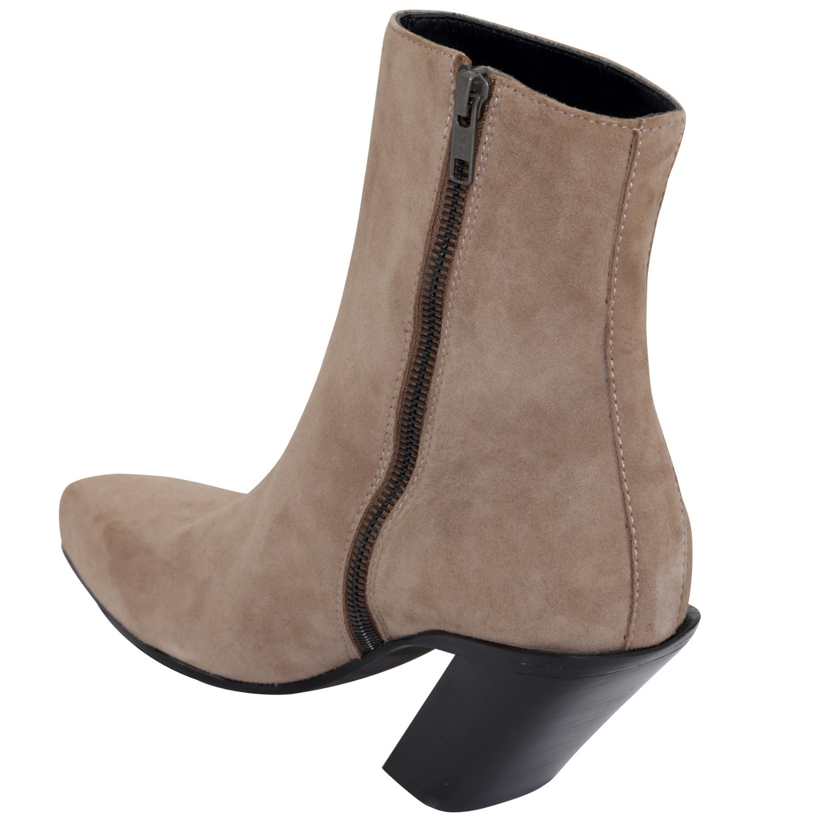 Ann Demeulemeester (Belgium) Suede, Sculptural Block Heel [sold out] image 5