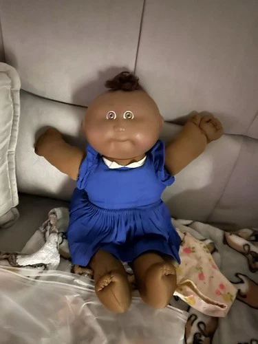 Cabbage Patch Kids Baby Doll 1983 Signed Xavier Roberts African American Curly …