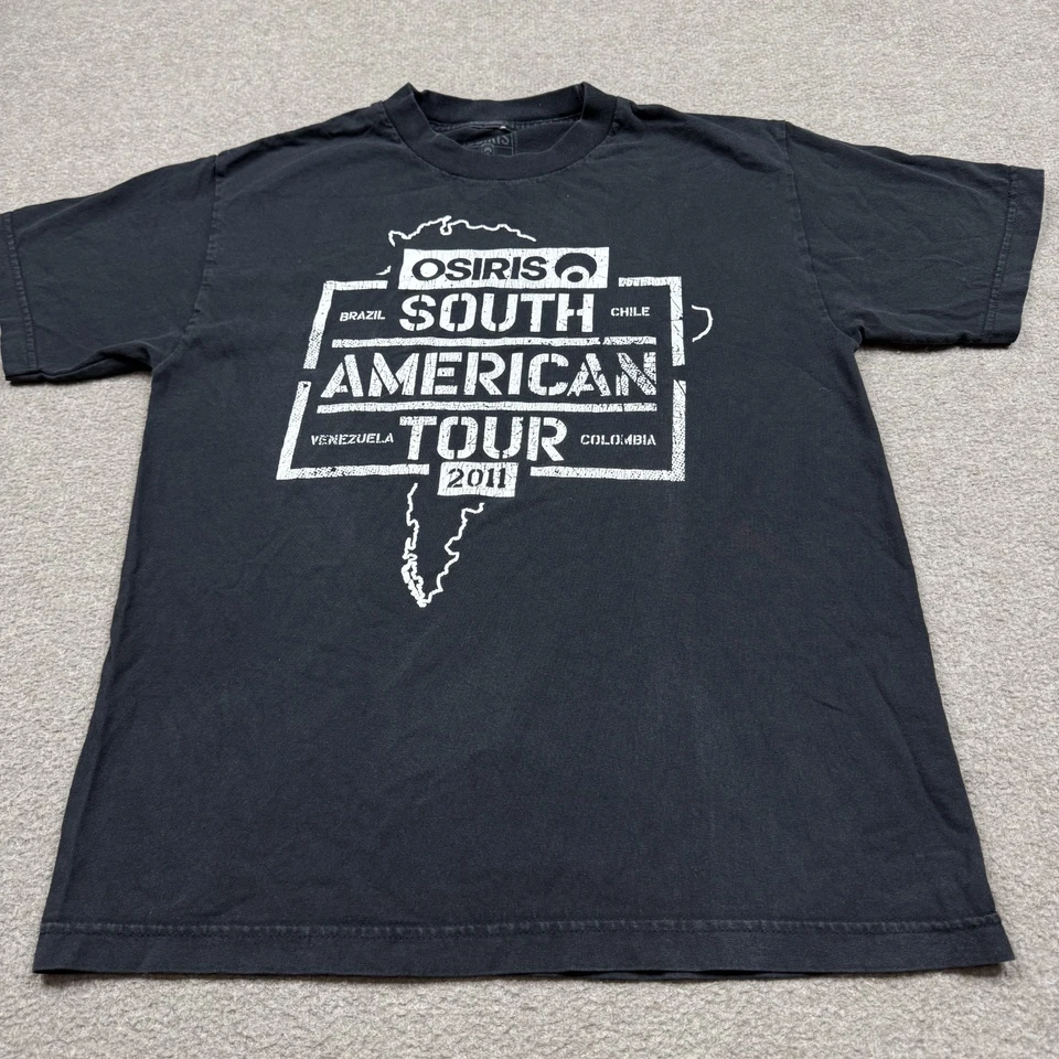 Osiris Men's Shirt Size M Black Short Sleeve Graphic Tee Skateboarding Skater - Image 3 of 4