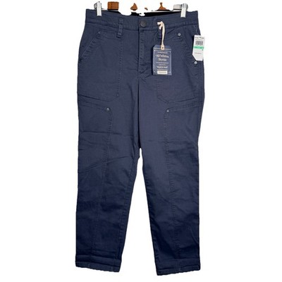 Democracy Women's 8 Ab Solution SkyRise Patch Roll Cuff Utility Pants Shadow