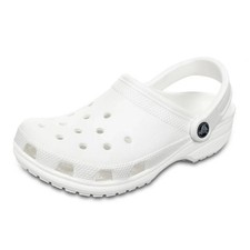 Crocs Classic Clog Unisex White Slip On Water Friendly Sandals Men Women Shoes