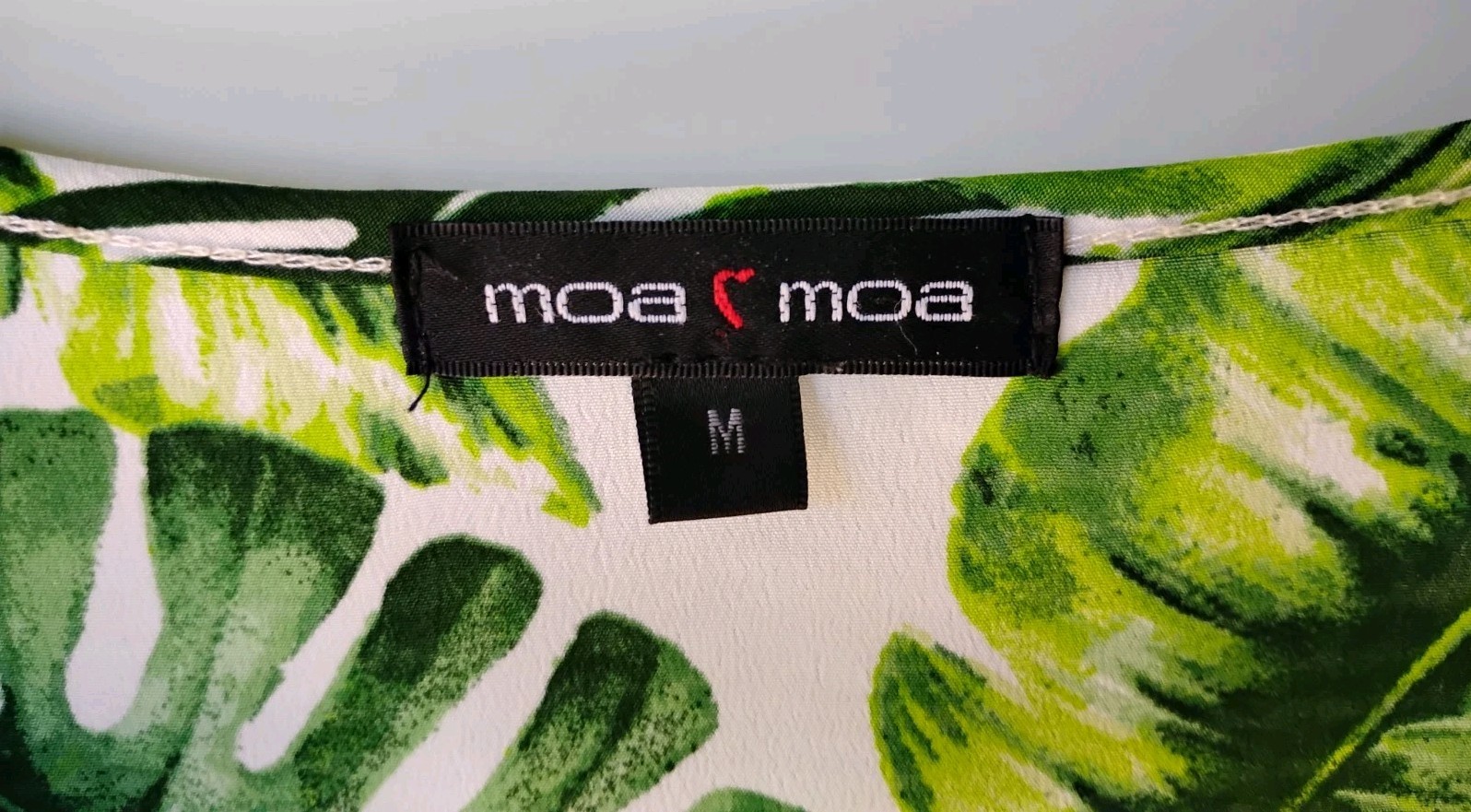 MOA MOA Women's Green Leaf pattern Lightweight Bu… - image 5