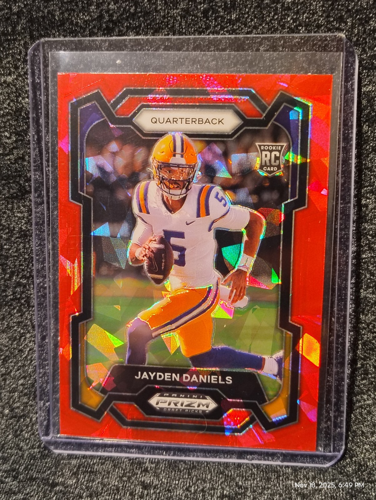 2024 Panini Prizm Draft Picks - Jayden Daniels #108 Red Ice Prizm (RC)