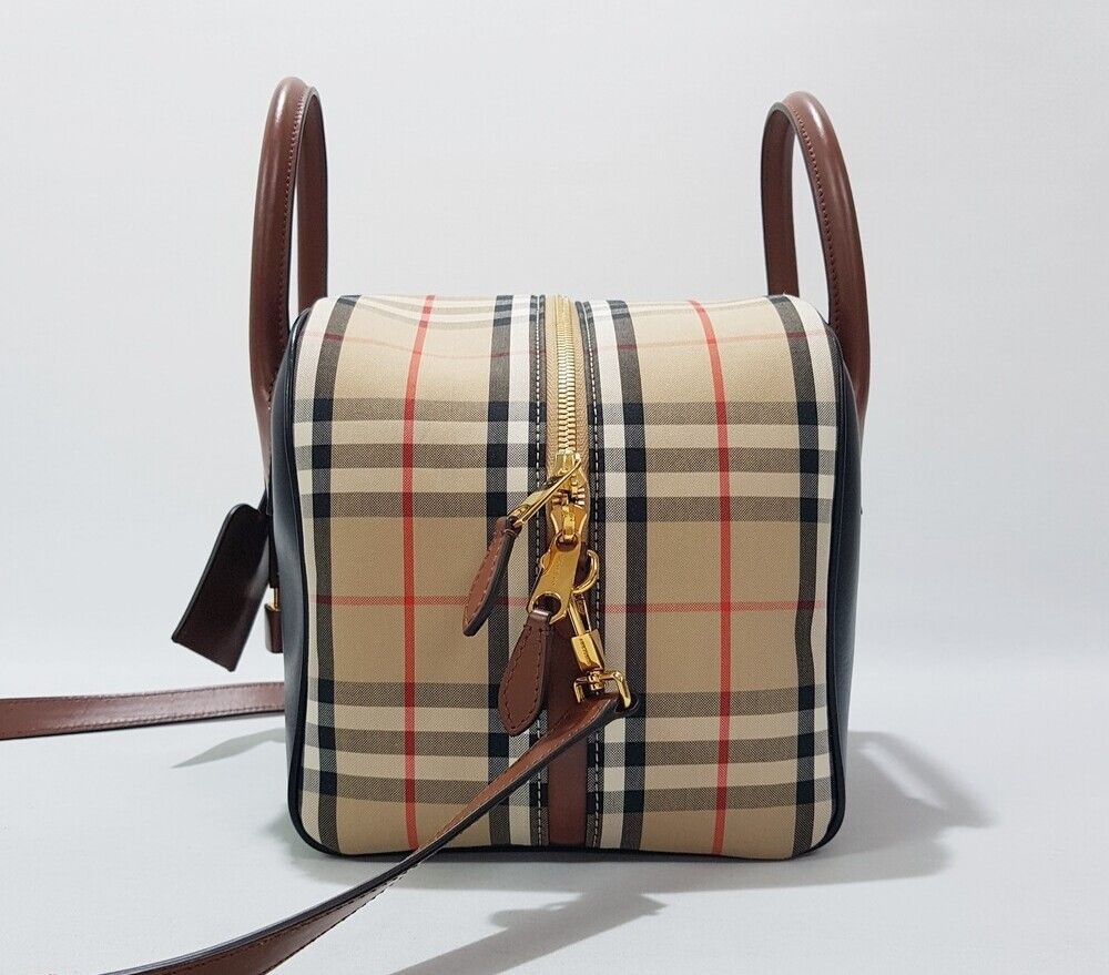 Burberry Small Leather Vintage Check Cube Bag SKU | eBay Burberry Small Leather Vintage Check Cube Bag SKU | eBay