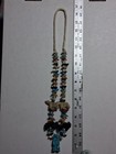Native Zuni Southwestern Animal Fetish Multi Stone Turquoise Coral Onyx Necklace — photo 9