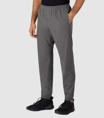 Soybu Men s Woven Jogger Activewear Pant Zip Pocket Water-Resistant Gray Size L