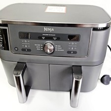 Image of Ninja Dual Zone Air Fryer DZ400UK 9.5L 2 Drawer for Family Home Kitchen