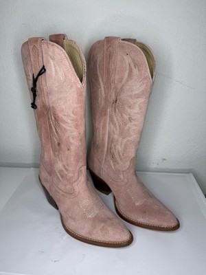 Idyllwind Cowgirl Boots Pink Suede Snip Toe Miranda Lambert Womens 6B