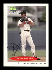1991 Classic Best Winter Haven Red Sox  131 Randy Brown signed auto autograph  B