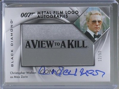 2025 James Bond Black Diamond 12/50 Christopher Walken as Max Zorin Auto 0s7o