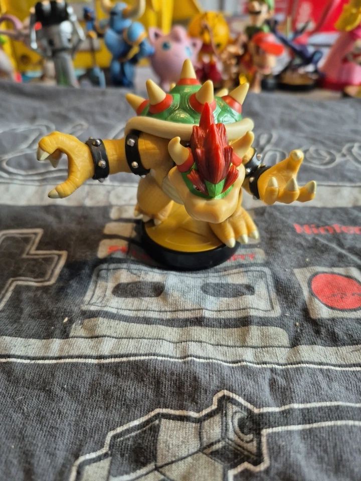 * Nintendo Amiibo Super Smash Bros Bowser Black Bas primera impresión EE. UU. Foto 2 de 4