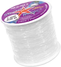 1mm Clear Cord for Jewelry Making - 100m Elastic Stretch String