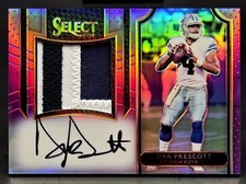 💥2016 Select Dak Prescott Cowboys Rookie Auto RPA Game Used On Card SSP /60!💥