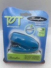 Vintage 2007 Swingline Tot Mini Stapler, 12 Sheets Blue 79141 New In Plastic YV