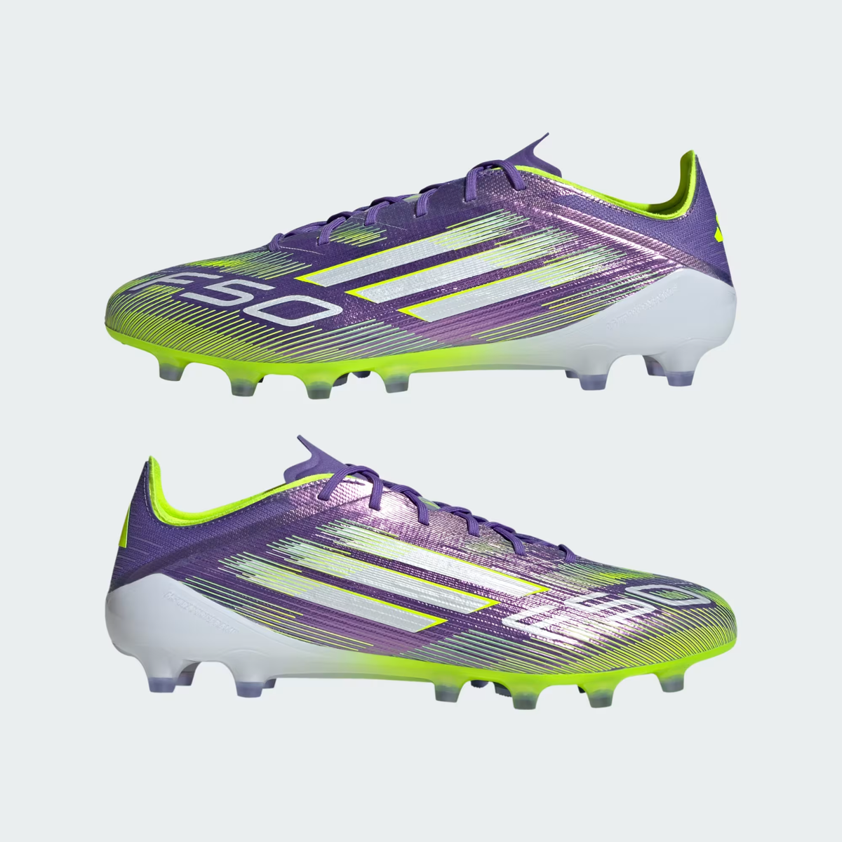 adidas Soccer Cleats F50 ELITE AG Purple Rush/Footwear White