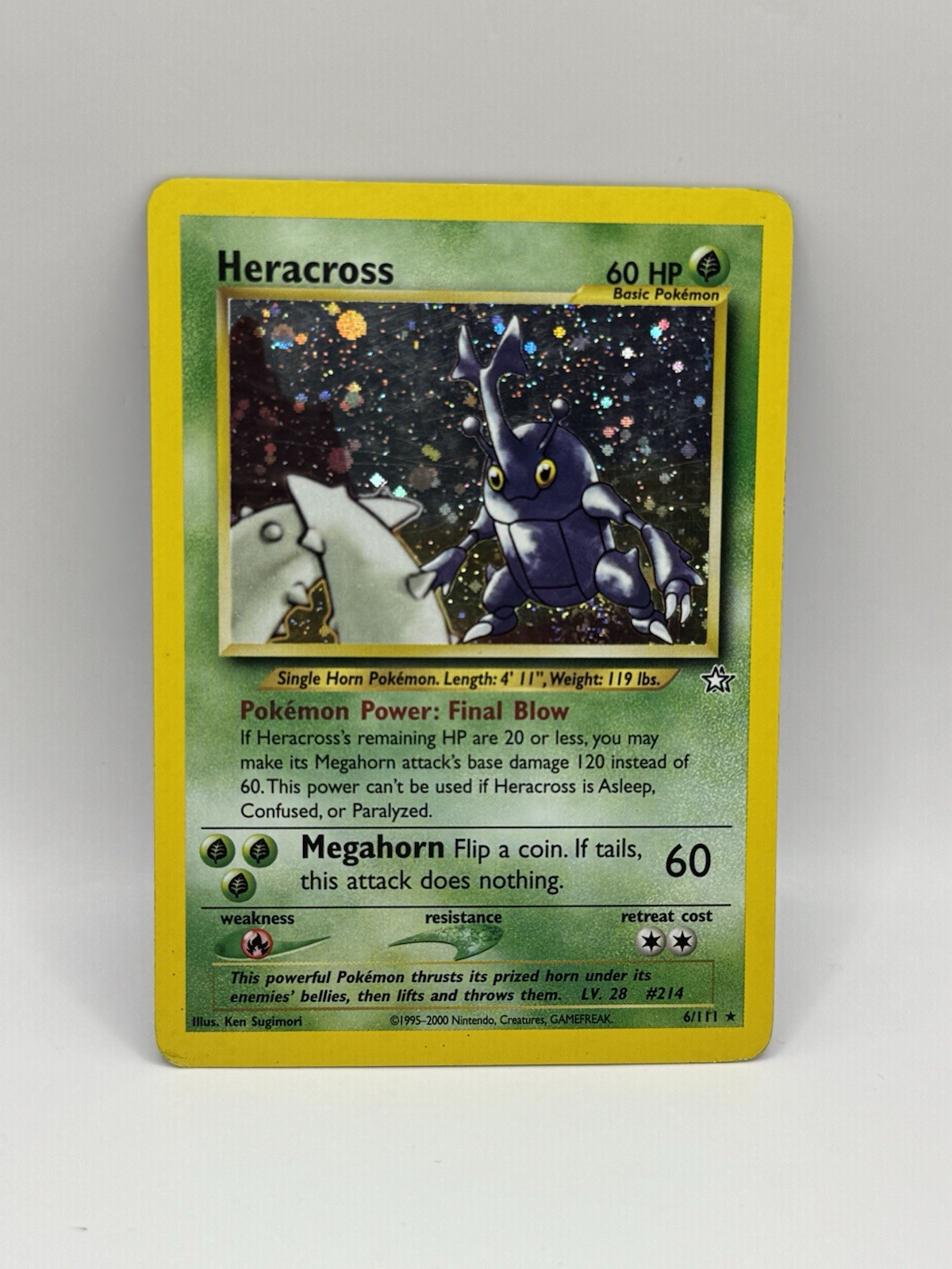 Heracross 6/111 - Neo Genesis Holo - TCG Pokémon