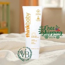 Thinkbaby Aloe Vera Gel, After Sun Relief 8 Fl Oz EWG Verified _Babies & Toddler