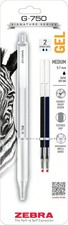 NEW Zebra Pen G-750 Signature Series Retractable Gel Pen 1-Pack With Refills